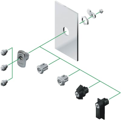 Lock insert, pin 3 (NSYSTDCSX)