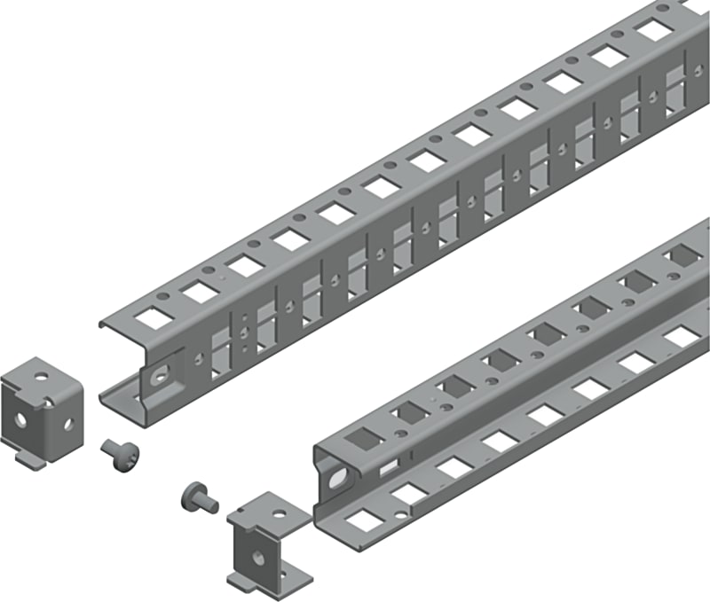 Schneider Electric Universal cross rails, PanelSeT SFN, PanelSeT SF, PanelSeT SM, H40 W1000MM, 1 row, set of 2 NSYSUCR40100