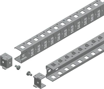 Schneider Electric Universal cross rails, PanelSeT SFN, PanelSeT SF, PanelSeT SM, H40 W1200MM, 1 row, set of 2 NSYSUCR40120