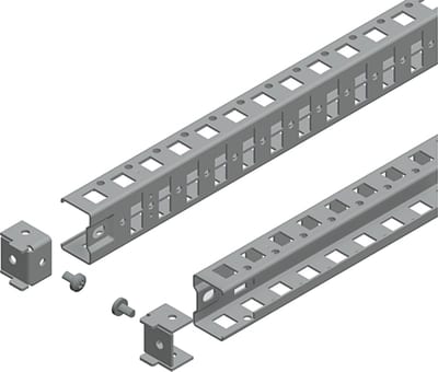 Schneider Electric Universal cross rails, PanelSeT SFN, PanelSeT SF, PanelSeT SM, H40 W400MM, 1 row, set of 2 NSYSUCR40140
