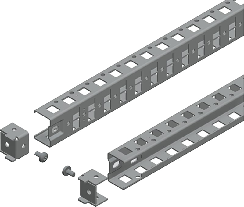 Schneider Electric Universal cross rails, PanelSeT SFN, PanelSeT SF, PanelSeT SM, H40 W1800MM, 1 row, set of 2 NSYSUCR40180