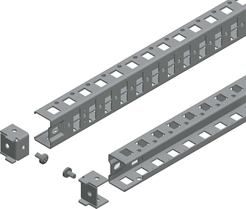 Schneider Electric Universal cross rails, PanelSeT SFN, PanelSeT SF, PanelSeT SM, H40 W2000MM, 1 row, set of 2 NSYSUCR40200