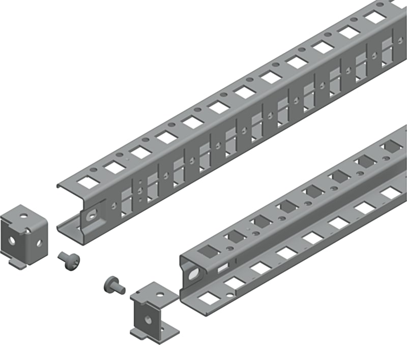 Schneider Electric Universal cross rails, PanelSeT SFN, PanelSeT SF, PanelSeT SM, H40 W400MM, 1 row, set of 2 NSYSUCR4040