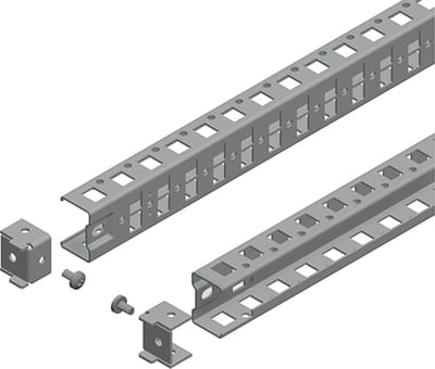 Schneider Electric Universal cross rails, PanelSeT SFN, PanelSeT SF, PanelSeT SM, H40 W400MM, 1 row, set of 2 NSYSUCR4040