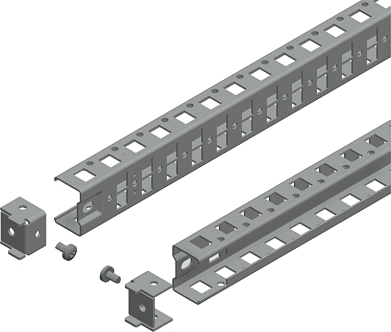 Schneider Electric Universal cross rails, PanelSeT SFN, PanelSeT SF, PanelSeT SM, H40 W500MM, 1 row, set of 2 NSYSUCR4050