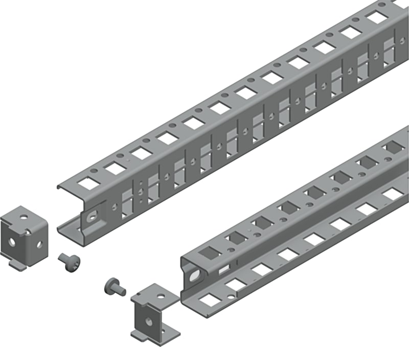 Schneider Electric Universal cross rails, PanelSeT SFN, PanelSeT SF, PanelSeT SM, H40 W800MM, 1 row, set of 2 NSYSUCR4080