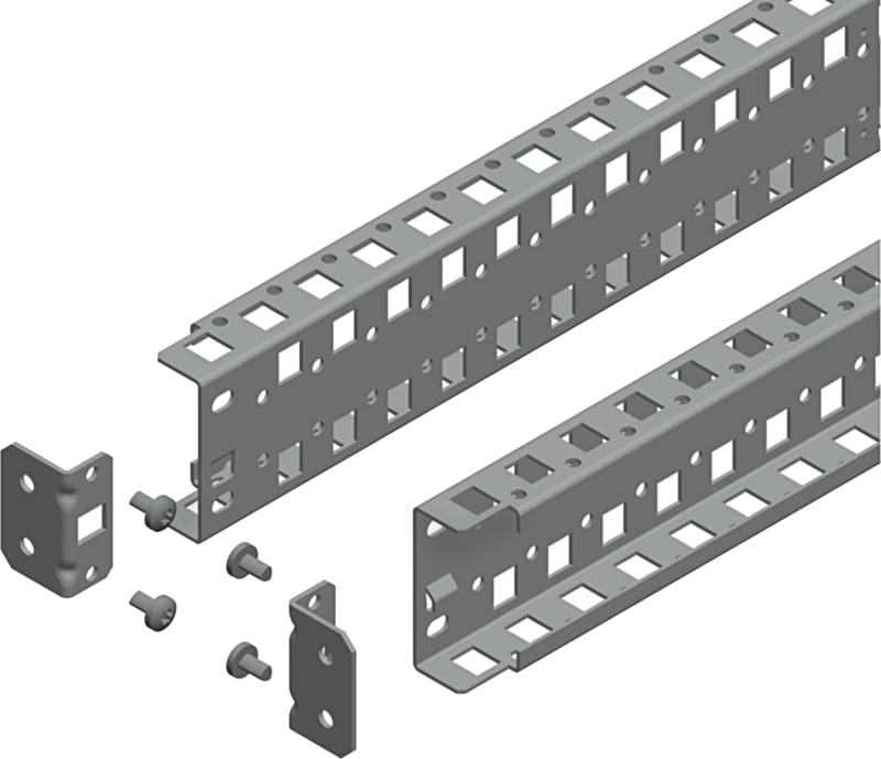 Schneider Electric Universal cross rails, PanelSeT SFN, PanelSeT SF, PanelSeT SM, H65 W1000MM, 2 rows, set of 2 NSYSUCR65100