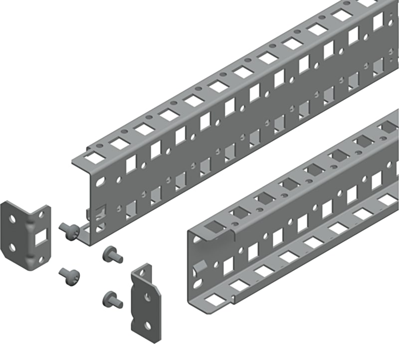 Schneider Electric Universal cross rails, PanelSeT SFN, PanelSeT SF, PanelSeT SM, H65 W1200MM, 2 rows, set of 2 NSYSUCR65120