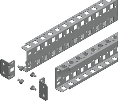 Schneider Electric Universal cross rails, PanelSeT SFN, PanelSeT SF, PanelSeT SM, H65 W1200MM, 2 rows, set of 2 NSYSUCR65120