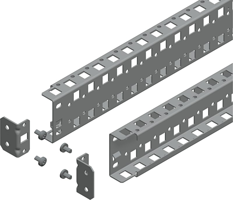 Schneider Electric Universal cross rails, PanelSeT SFN, PanelSeT SF, PanelSeT SM, H65 W800MM, 2 rows, set of 2 NSYSUCR6580