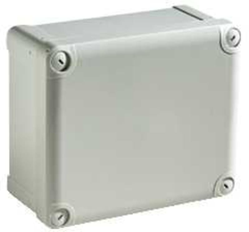 Schneider Electric PC box IP66 IK08 RAL7035 INT.H175W150D80 EXT.H193W164D87 Opaque PC cover H20 NSYTBP19168