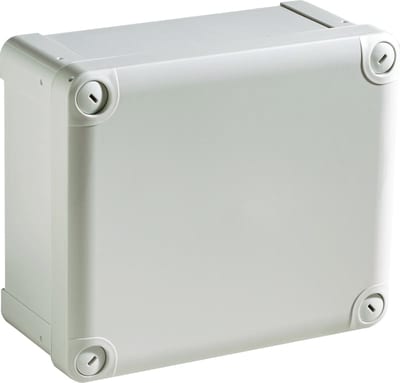 Schneider Electric PC box IP66 IK08 RAL7035 INT.H225W175D100 EXT.H241W191D128 opaque PC cover H20 NSYTBP241910