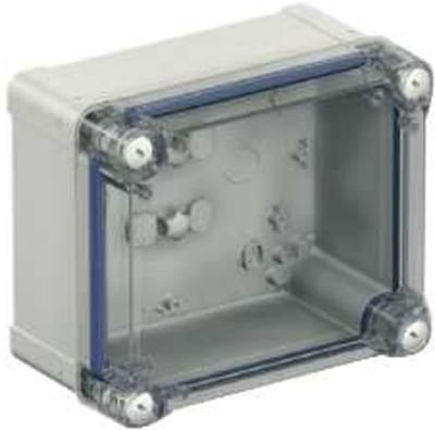 Schneider Electric PC box IP66 IK08 RAL7035 INT.H275W225D160 EXT.H291W241D168 Transparent cover H60 NSYTBP292416HT