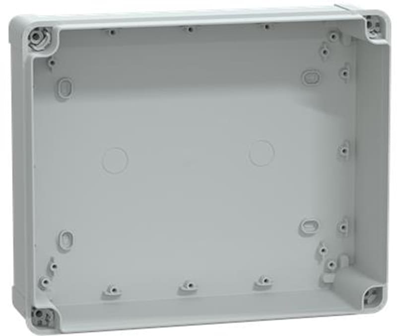 Schneider Electric PC box IP66 IK08 RAL7035 INT.H275W225D80 EXT.H291W241D88 Transparent cover H20 NSYTBP29248T
