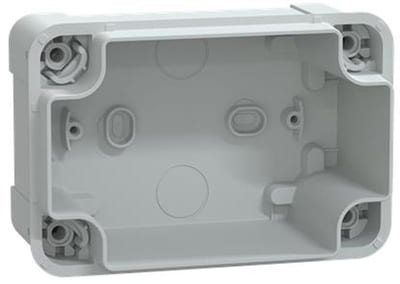 Schneider Electric ABS industrial box, PanelSeT TBS, 93X72X138MM, int. 80X65X125MM, low transparent cover, IP66, IK07, RAL 7035 NSYTBS1397T