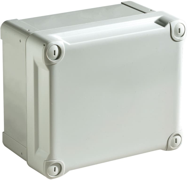 Schneider Electric ABS box IP66 IK07 RAL7035 INT.H225W175D120 EXT.H241W194D127 Opaque cover H40 NSYTBS241912H