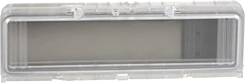 Schneider Electric Plastic window with hinged transparent cover. L78XW235XD15MM. NSYVA2712M