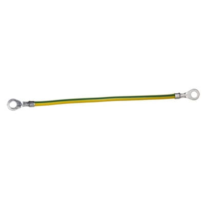 Schneider Electric Earth leads section 6mm², length 130mm, eyelet hole 6,4MM. Packaging unit: 10. NSYEL136D6