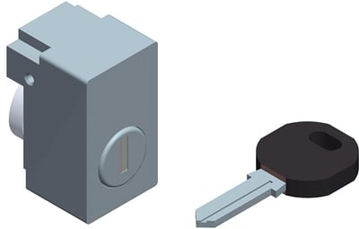 Schneider Electric Cylindrical barrel - EDF 1300 keylock NSYINF1301