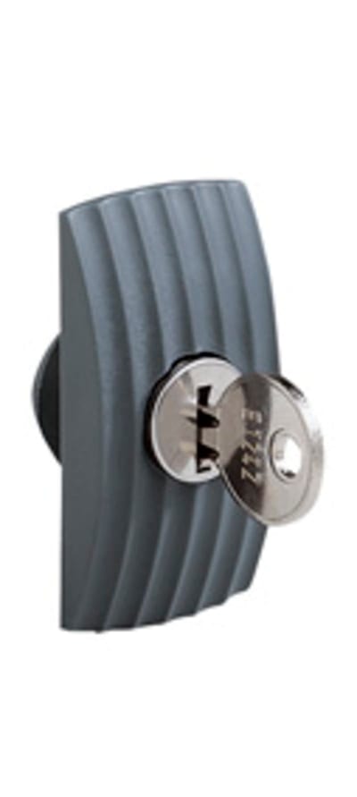 Schneider Electric Cylindrical barrel key 405E mounted with esscutcheon NSYML405SD