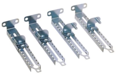 Schneider Electric Set of 4 step slides made of treated steel, D250MM NSYSDCR250