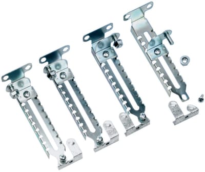 Schneider Electric Set of 4 step slides made of treated steel, D400MM NSYSDCR400
