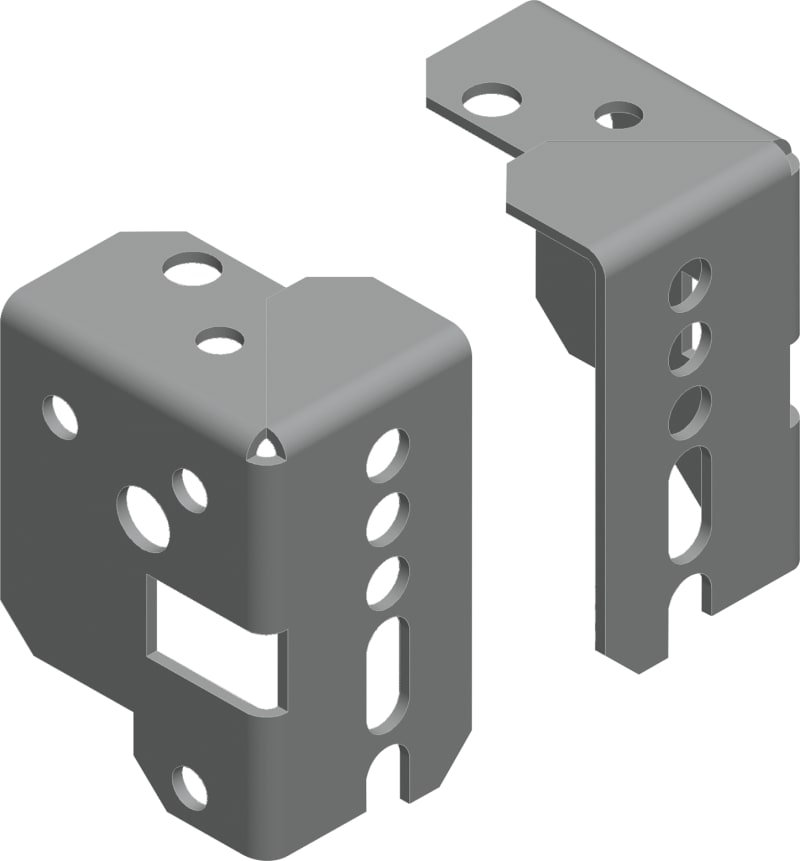 Schneider Electric set of 4 PanelSeT SF/SM 19" multiple brackets NSYMBR19