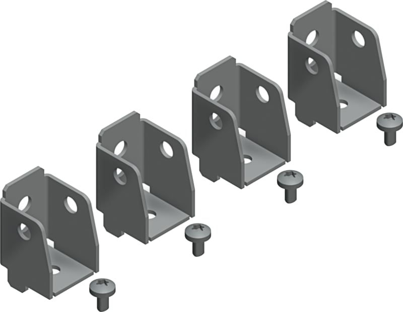 4 mounting brackets for v/ rail (NSYMFB)