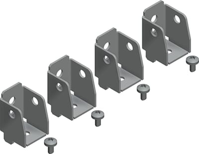 4 mounting brackets for v/ rail