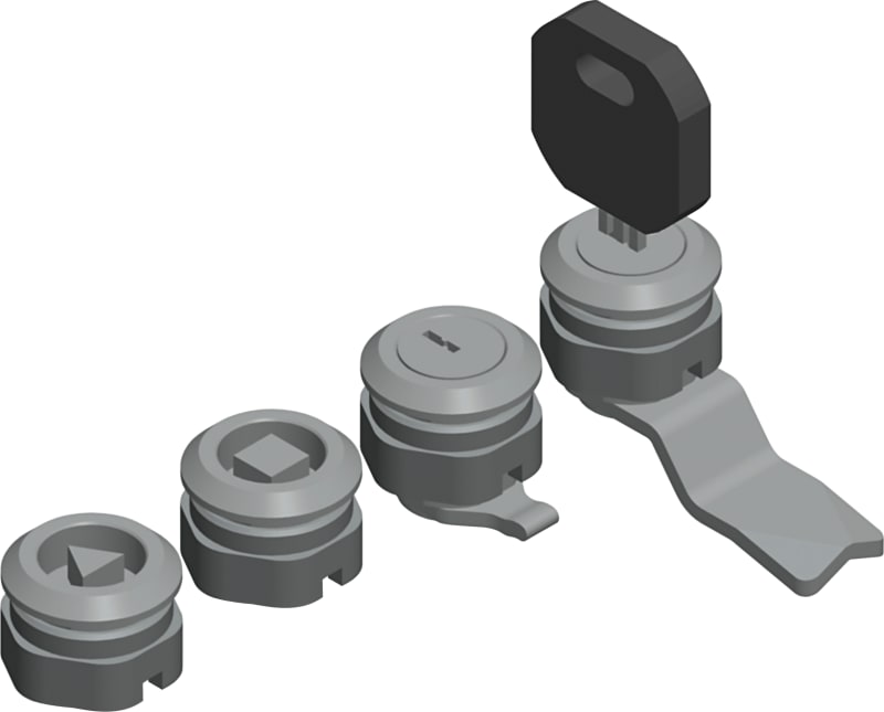 Schneider Electric PanelSeT SF Lock Insert, 6.5 mm Triangle, Partial Door (NSYMLT6)