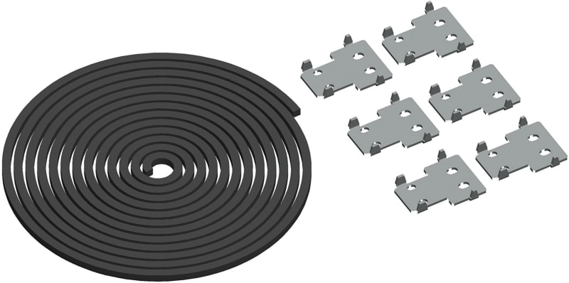 Schneider Electric Standard coupling kit with OLN or PanelSet 6000, PanelSet SF, set of 6 flat connectors, gasket and fixing elements NSYSFBKSH