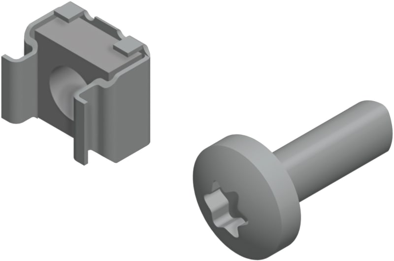 Schneider Electric Quarter-turn sliding nut - M6. Supply: 10 units NSYSPM6