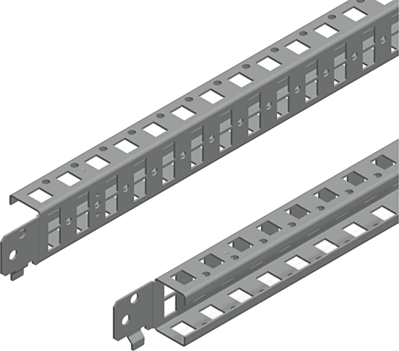 Schneider Electric Quick fixing cross rails, PanelSeT SFN, PanelSeT SF, PanelSeT SM, H40 W1000MM, 1 row, set of 2 NSYSQCR40100