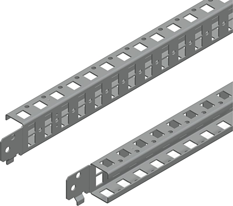 Schneider Electric Quick fixing cross rails, PanelSeT SFN, PanelSeT SF, PanelSeT SM, H40 W1200MM, 1 row, set of 2 NSYSQCR40120