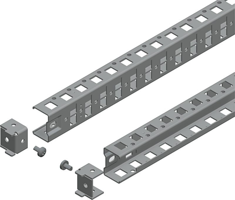 Schneider Electric Universal cross rails, PanelSeT SFN, PanelSeT SF, PanelSeT SM, H40 W700MM, 1 row, set of 2 NSYSUCR4070