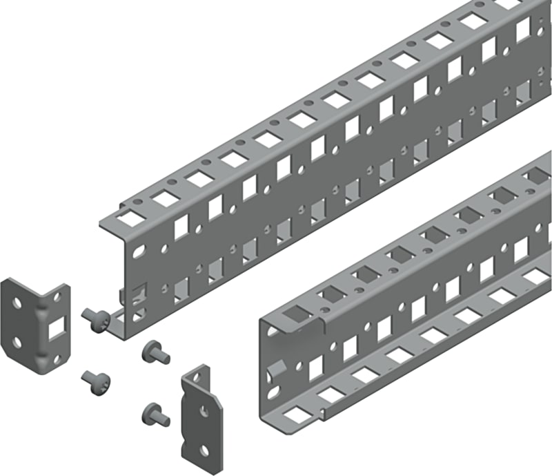 Schneider Electric Universal cross rails, PanelSeT SFN, PanelSeT SF, PanelSeT SM, H65 W1600MM, 2 rows, set of 2 NSYSUCR65160