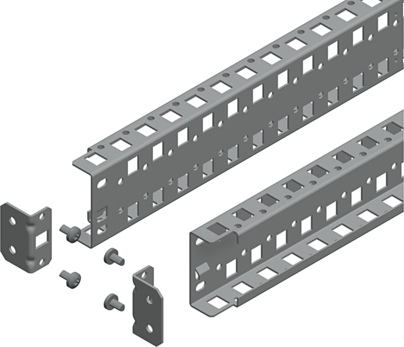 Schneider Electric Universal cross rails, PanelSeT SFN, PanelSeT SF, PanelSeT SM, H65 W1800MM, 2 rows, set of 2 NSYSUCR65180