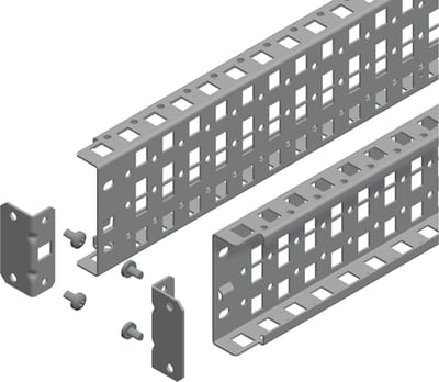 Schneider Electric Universal cross rails, PanelSeT SFN, PanelSeT SF, PanelSeT SM, H90 W1800MM, 3 rows, set of 2 NSYSUCR90180
