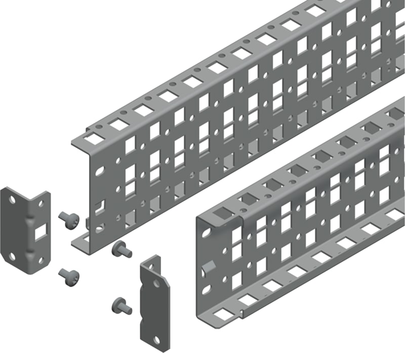 Schneider Electric Universal cross rails, PanelSeT SFN, PanelSeT SF, PanelSeT SM, H90 W2000MM, 3 rows, set of 2 NSYSUCR90200