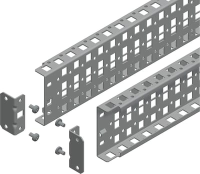 Schneider Electric Universal cross rails, PanelSeT SFN, PanelSeT SF, PanelSeT SM, H90 W700MM, 3 rows, set of 2 NSYSUCR9070