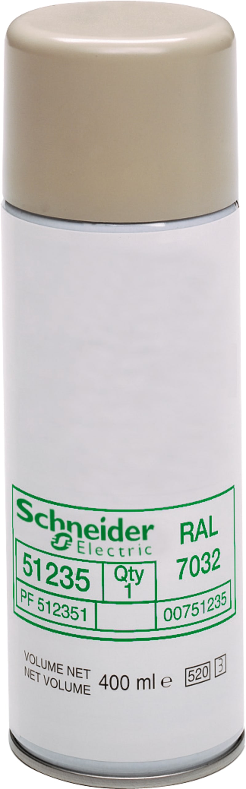 Schneider Electric Lacquer in aerosol spray can RAL 7035, fast drying, 430G. NSYBPA7035