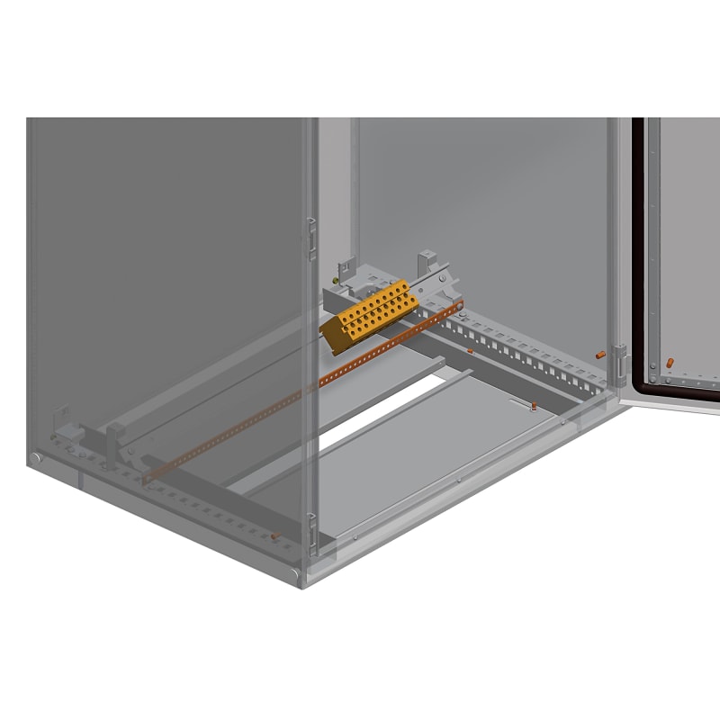 Schneider Electric Combined support bracket, PanelSeT SFN, PanelSeT SF, PanelSeT SM, steel, set of 10 NSYETF