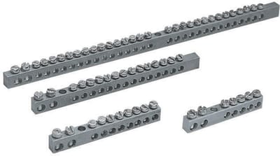 Schneider Electric Earthing strips 2X16 + 29X6MM² . Composition : 10 units NSYRBL216296M