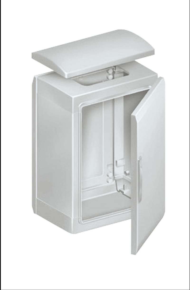 Schneider Electric Floor standing encl. polyester vers.PLAT open top w/ canopy 1250X1000X320 IP44 NSYPLAT12103G