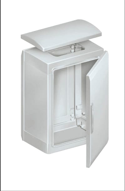 Schneider Electric Floor standing encl. polyester vers.PLAT open top w/ canopy 500X750X420 IP44 NSYPLAT574G