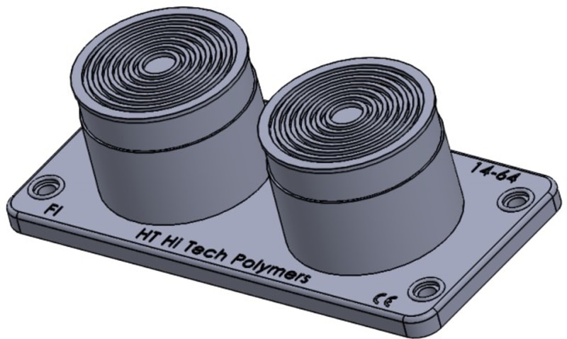 Function HIK-2 Cable Gland with RST Ring, 2 × 15–64 mm