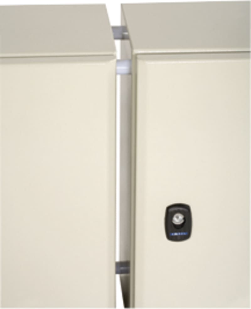Schneider Electric Association kit, enables sidebyside mounting of enclosures. NSYAEUBUSC