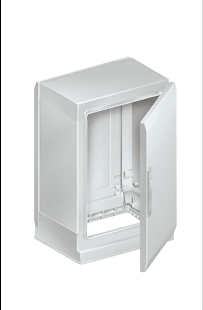 Schneider Electric Floor standing encl.polyester vers.PLAZ w/plinth open bottom 750X1000X420 IP54 NSYPLAZ7104G