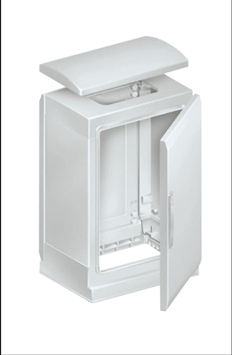 Schneider Electric Floor standing encl.polyester vers.PLAZT w/open plinth+canopy 1500X1250X420 IP44 NSYPLAZT15124G