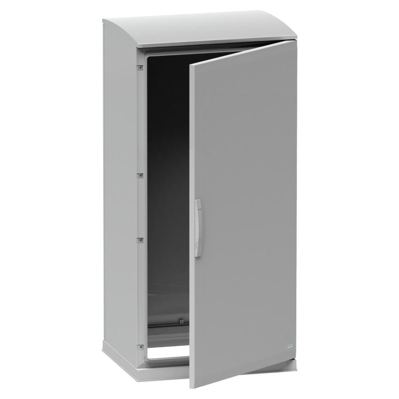 Schneider Electric Floor standing encl.polyester vers.PLAZT w/open plinth+canopy 1500X750X420 IP44 NSYPLAZT1574G